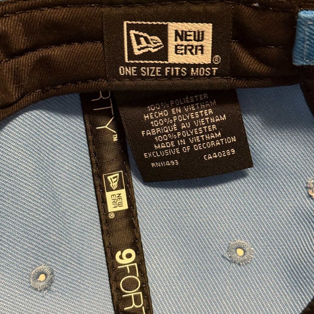 New York Mets Father's Day Adjustable Snapback Hat New Era 9forty Sky Blue Faded - Picture 10 of 11